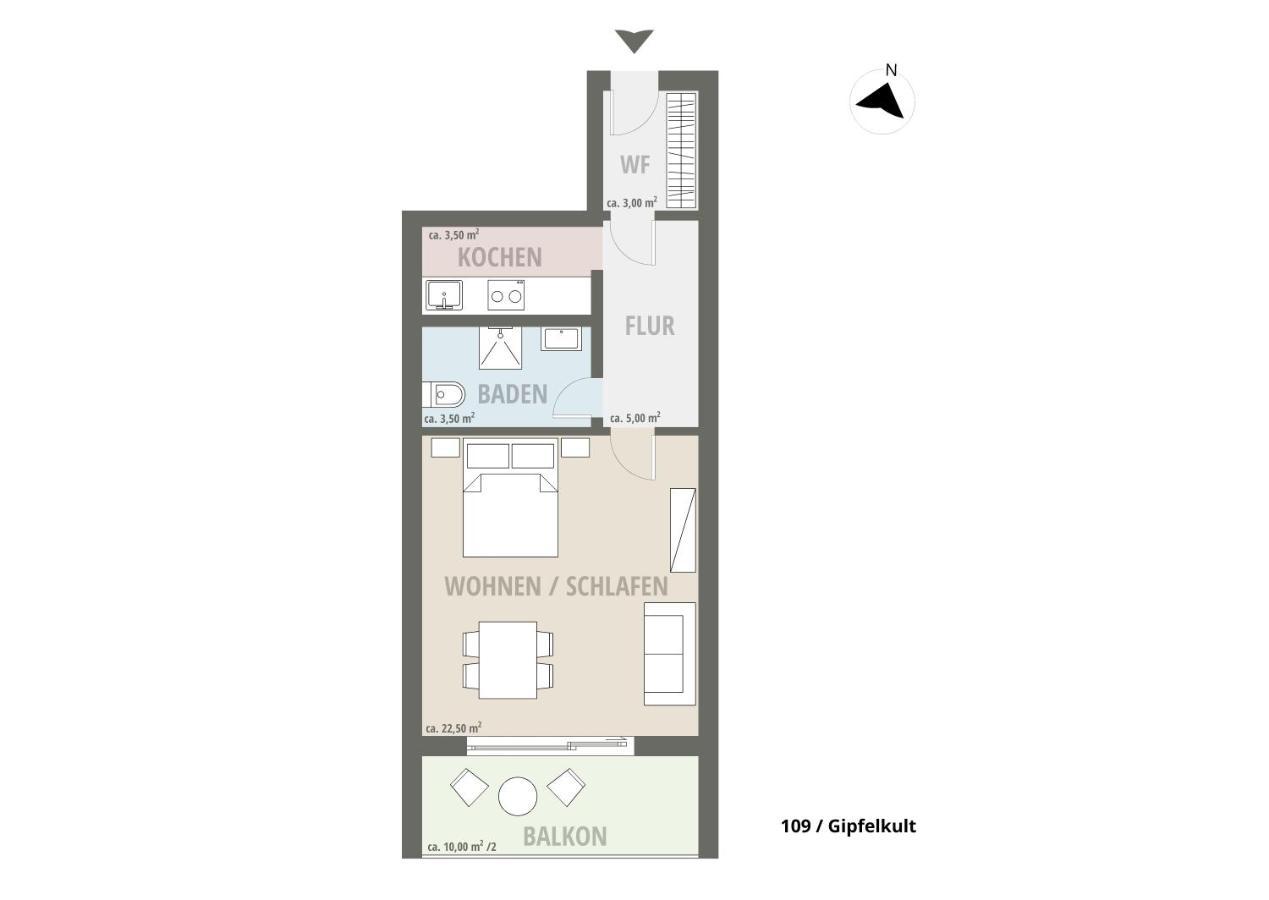 Kult Apartment - Gipfelkult Оберстдорф Экстерьер фото
